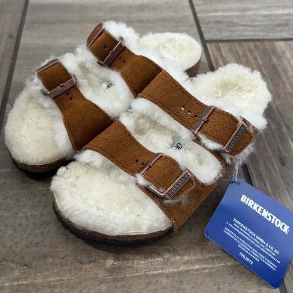 Birkenstock Arizona Shearling kids size 12 - Picture 2 of 9